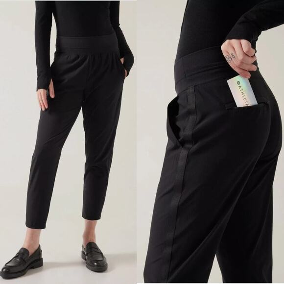 Athleta Black Nolita Slim Tapered Pants size 24 Plus Size - Picture 1 of 7